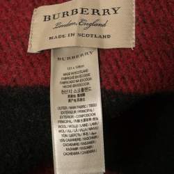Burberry Multicolour Checkered Wool & Cashmere Poncho (ONE SIZE)