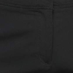 Pre Owned Burberry Black Crepe Trousers S 