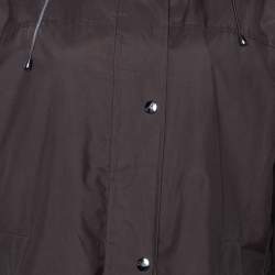 Burberry Brown Polyester Double Lined Hooded Kayla Jacket L