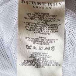 Pre Owned Burberry Beige Polyester Belted Trench Coat M