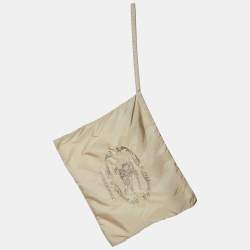 Pre Owned Burberry Beige Polyester Belted Trench Coat M