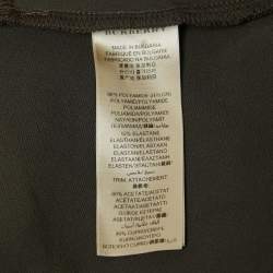 Burberry Military Green Nylon Zip Front Jacket M