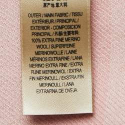 Burberry Pink Wool Poncho One Size