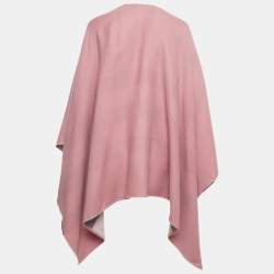 Burberry Pink Wool Poncho One Size