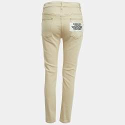 Burberry Beige Denim Pocket Detail Skinny Jeans S Waist 27"