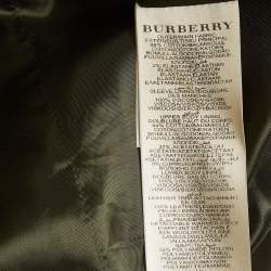 Burberry Brit Khaki Raccoon Fur Trimmed Detachable Hood and Warmer Parka Jacket M