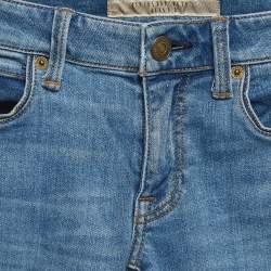 Burberry Blue Washed Denim Low-Rise Skinny Jeans S Waist 24''