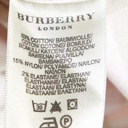 Burberry Light Pink Nova Check Cotton Button Front Shirt L