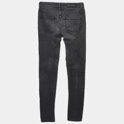 Burberry London Charcoal Grey Denim Skinny Jeans S Waist 25"