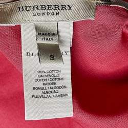 Burberry Coral Pink Cotton Sarong S