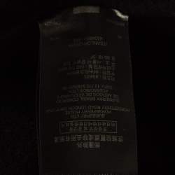 Pre Owned Burberry Black Embroidered Cashmere Coat S