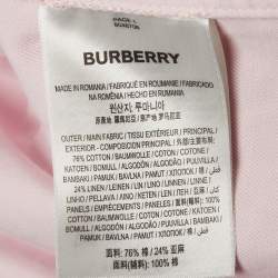 Pre Owned Burberry Pink Belted Trench Coat M