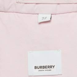 Pre Owned Burberry Pink Belted Trench Coat M