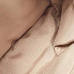 Pre Owned Burberry Black/Beige Nova Check PVC and Patent Leather Front Pocket Tote