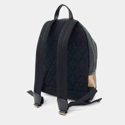 Burberry House Check Canvas and Leather Medium Abbeydale Backpack 