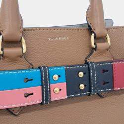 Burberry Multicolour Leather Small Belt Satchel Bag