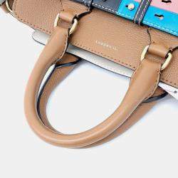 Burberry Multicolour Leather Small Belt Satchel Bag