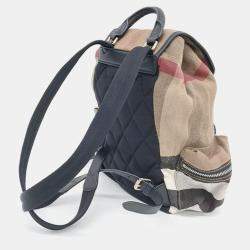Burberry House Check Canvas Medium Rucksack Backpack 