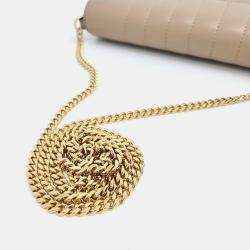 Burberry Beige Quilted Chain Crossbody Bag
