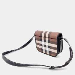 Burberry Multicolour Canvas and Leather Crossbody Bag