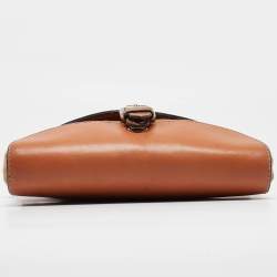 Pre Owned Burberry Brown Mega Check Canvas and Leather Henham Crossbody Bag