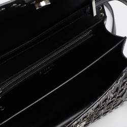 Pre Owned Burberry Black Leather Small Studded Ramadan Exclusive Shoulder Bag