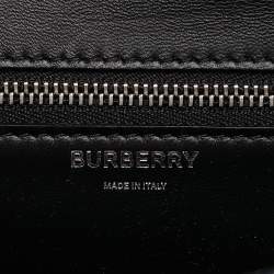 Pre Owned Burberry Black Leather Small Studded Ramadan Exclusive Shoulder Bag