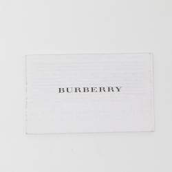 Pre Owned حقيبة يد بربري بريدل لينير جلد وكانفاس كاروهات هاوس أسود/ بيج متوسطة