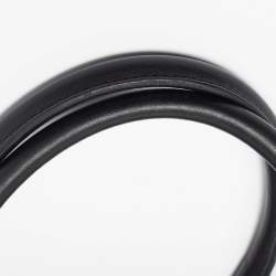 مملوكة مسبقًا Burberry Black Haymarket Check Nylon and Leather Orchard Bag