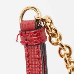 Pre Owned Burberry Multicolor House Check Canvas, Leather and Snakeskin Buckle Phone Crossbody Bag