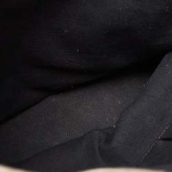 Pre Owned Burberry Metallic Beat Check Shimmer Canvas and Leather Snap Tote