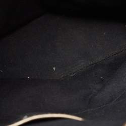 Pre Owned Burberry Metallic Beat Check Shimmer Canvas and Leather Snap Tote