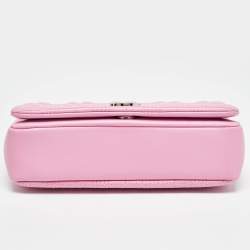 Burberry Pink Quilted Leather Small Lola Chain Shoulder Bag