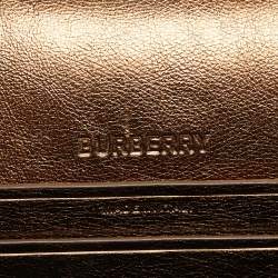 Burberry Bronze Leather Small Studded Olympia Shoulder Bag