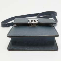 Burberry Blue Leather Robin Crossbody Bag