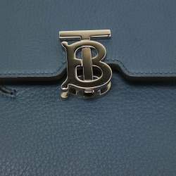 Burberry Blue Leather Robin Crossbody Bag