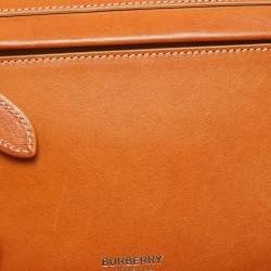 Burberry Pale Orange Leather Small Olympia Shoulder Bag