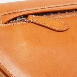 Burberry Pale Orange Leather Small Olympia Shoulder Bag