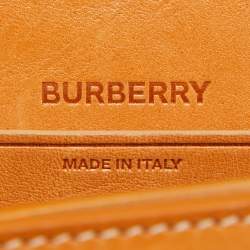 Burberry Pale Orange Leather Small Olympia Shoulder Bag