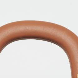 Pre Owned Burberry Navy Blue/Brown Leather DK88 Top Handle Bag