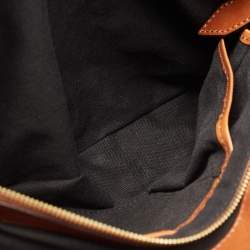 مملوكة مسبقًا Burberry Brown/Beige House Check Canvas and Leather Medium Bridle Lynher Tote