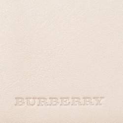 Burberry Grey Smoked Check PVC and Leather Trifold Wallet