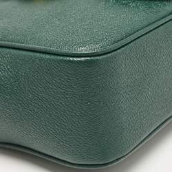 Burberry Green Leather Small Medley Buckle Crossbody Bag