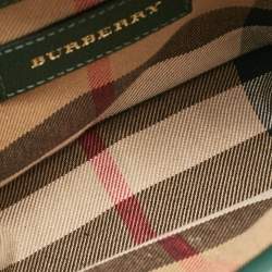 Burberry Green Leather Small Medley Buckle Crossbody Bag