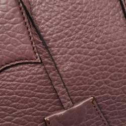 Burberry Lilac Pebbled Leather Small Orchard Bowler Bag