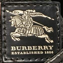 Pre Owned Burberry Black Quilted Nylon Brooke Hobo