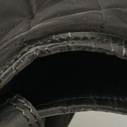 Pre Owned Burberry Black Quilted Nylon Brooke Hobo