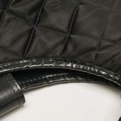 Pre Owned Burberry Black Quilted Nylon Brooke Hobo
