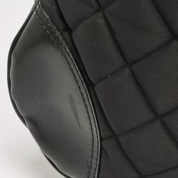 Pre Owned Burberry Black Quilted Nylon Brooke Hobo