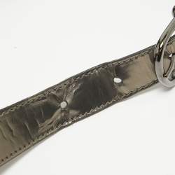 Pre Owned Burberry Metallic/Beige Nova Check Canvas and Leather Studded Brooke Warrior Hobo